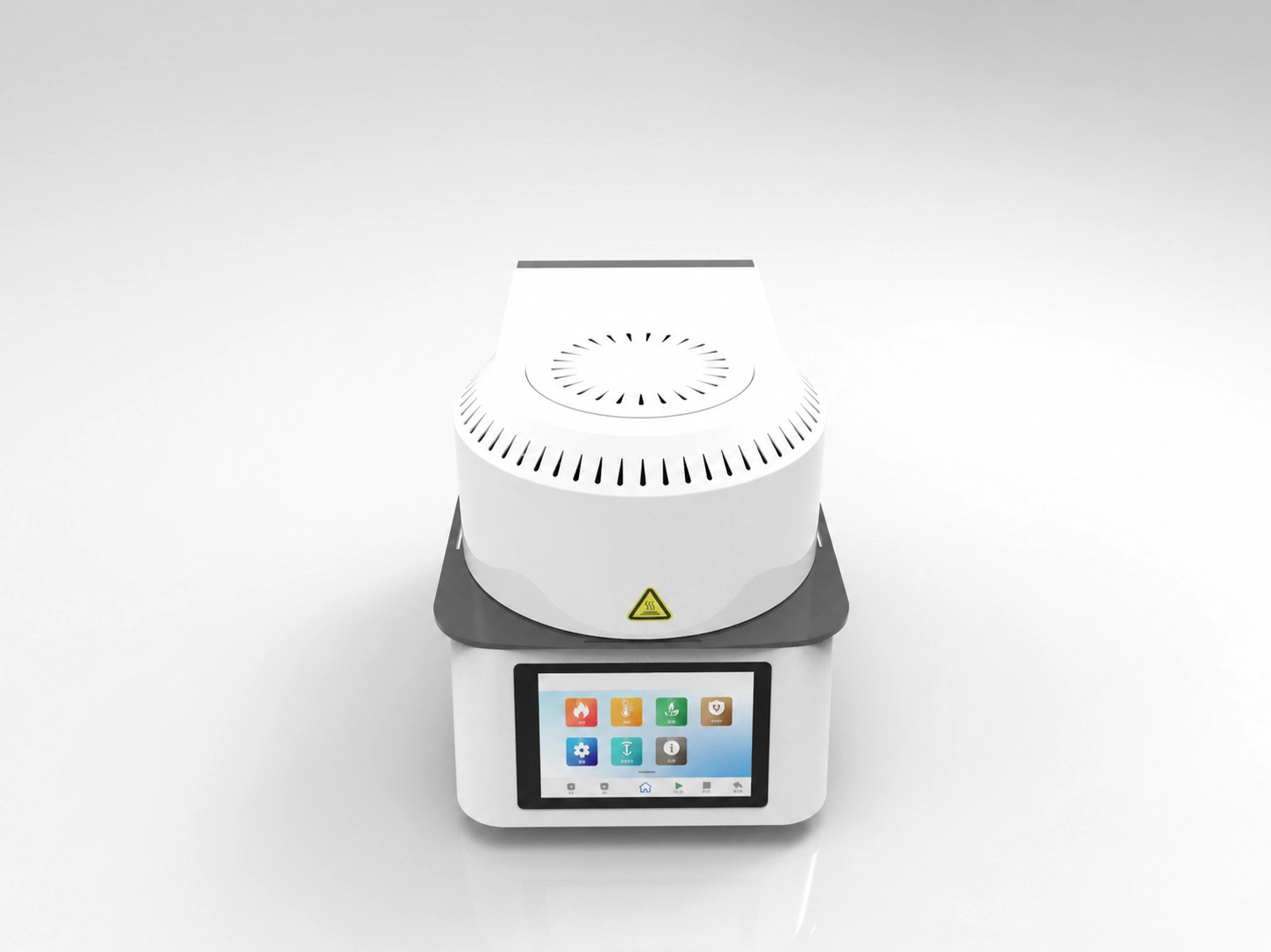 Dental porcelain furnace for ceramic firing and pressing workflow selection