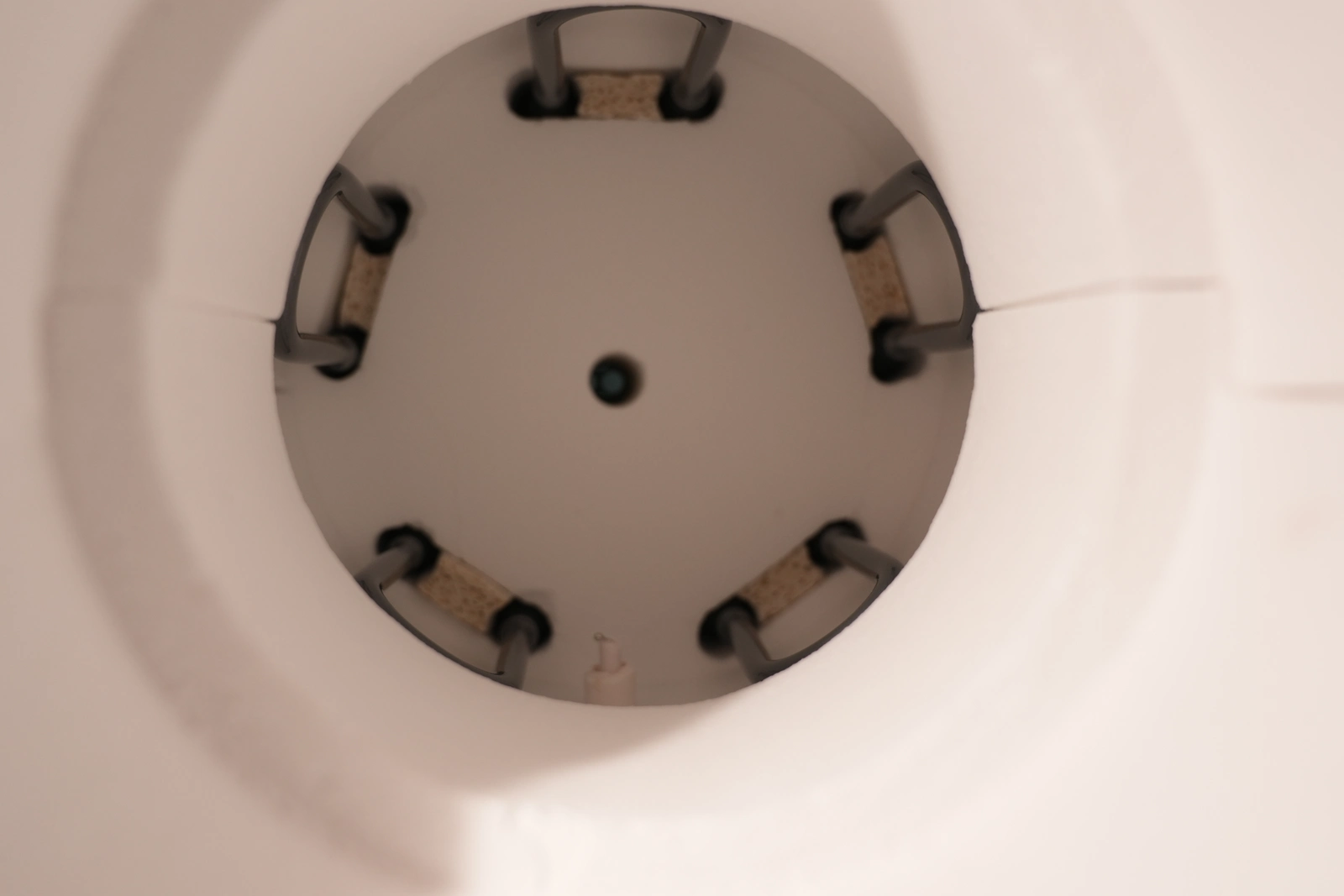 Dental zirconia sintering chamber showing the heated space and element arrangement