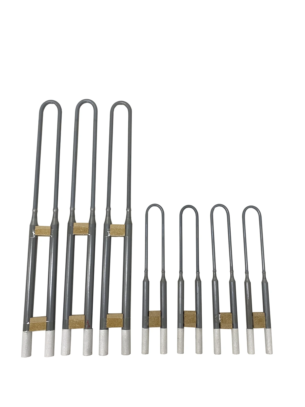 Molybdenum disilicide heating elements in multiple dimensions