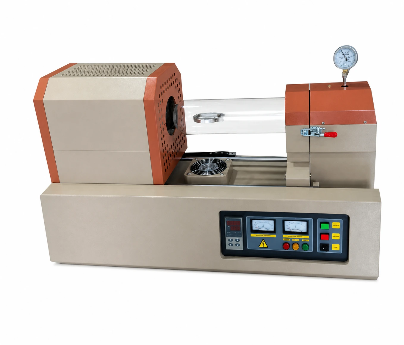 Sliding rapid thermal processing tube furnace